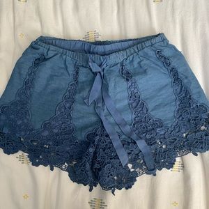 Miguelina denim lined shorts
